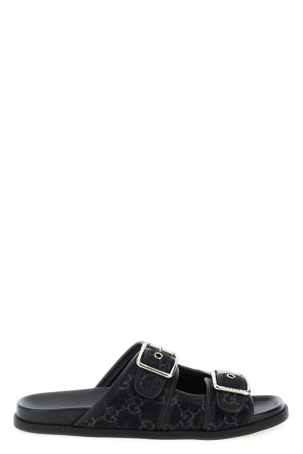  Gucci Gg Denim Slides 