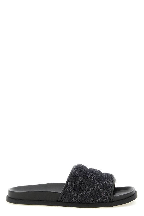  Gucci Gg Denim Slides 