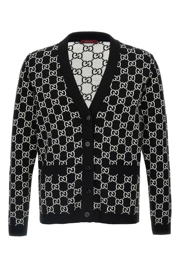  Gucci Gg Reversible Cardigan 
