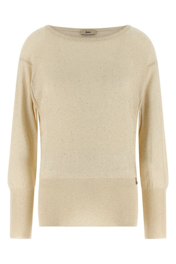  Herno Lamé And Sequin Yarn Sweater 