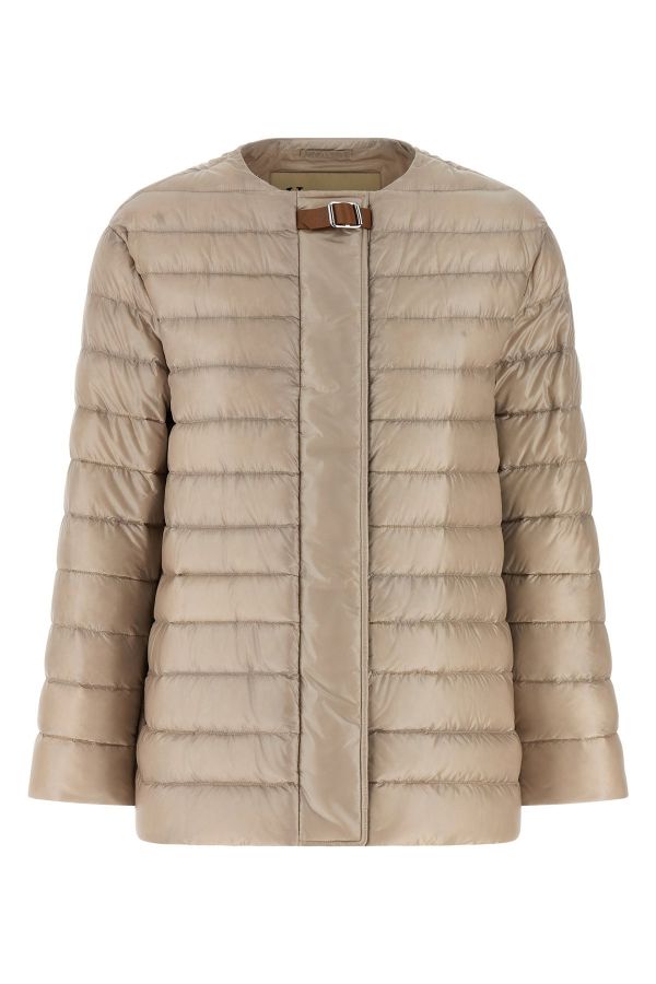  Herno Leather Strap Down Jacket 