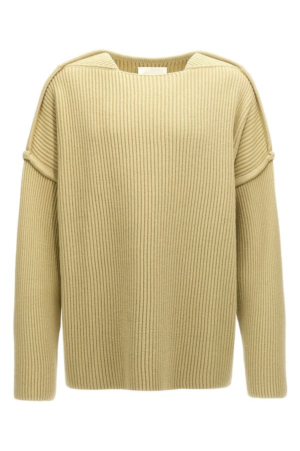  Jil Sander Geometric Neckline Sweater 