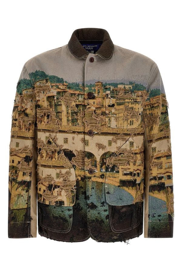  Junya Watanabe Jacquard Square Jacket 