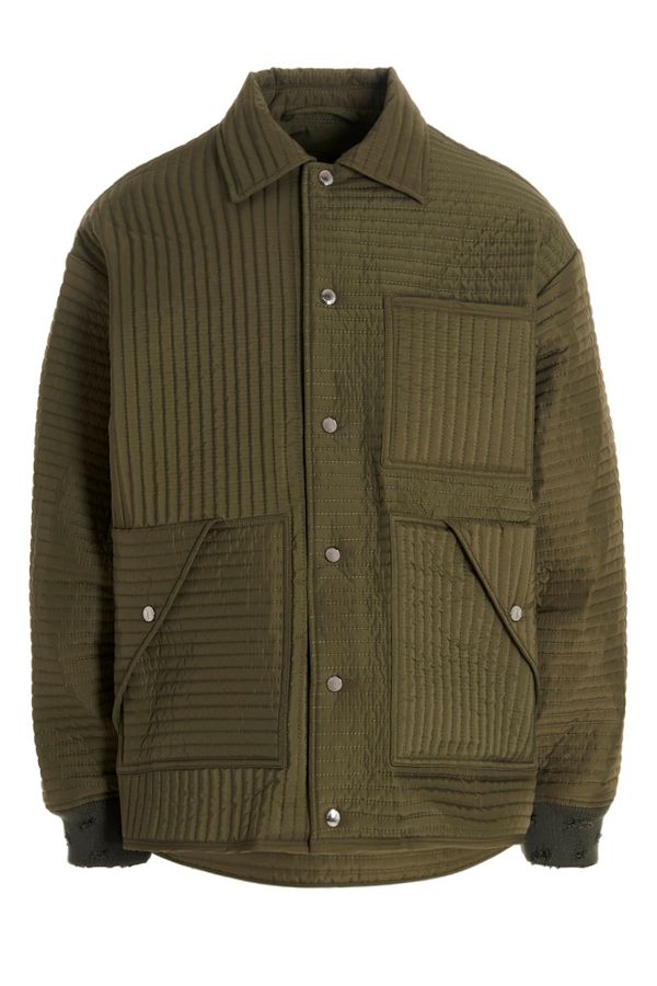  Khrisjoy 'chore Quilted Stripes' Down Jacket 