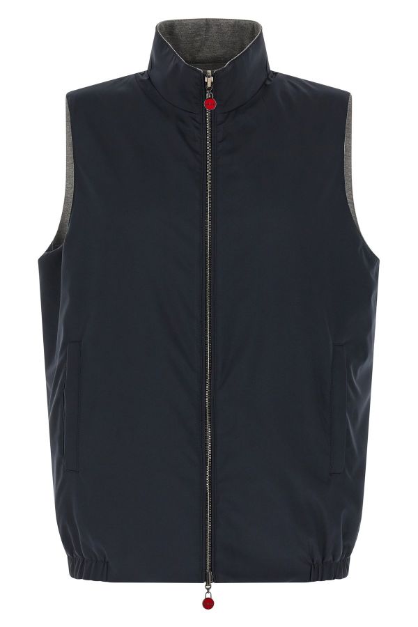  Kiton Double Face Nylon Vest 