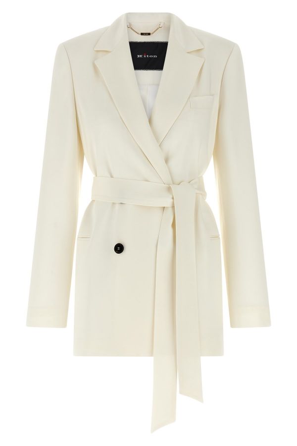  Kiton Silk Blazer 