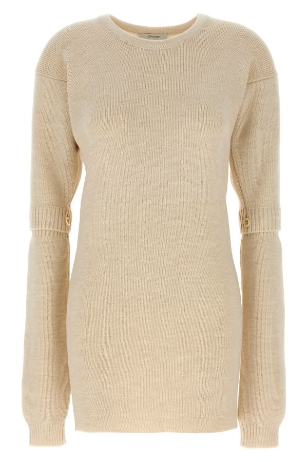  Lemaire Knitted Dress With Removable Sleeves 