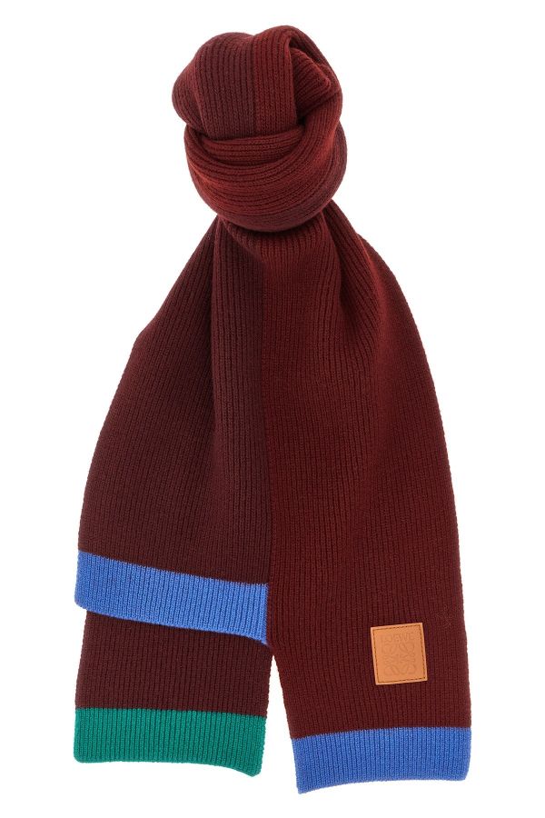  Loewe Wool Asymmetrical Scarf 