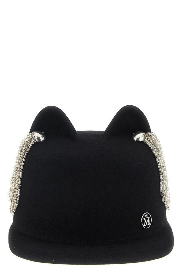  Maison Michel 'jamie' Hat With Crystals 