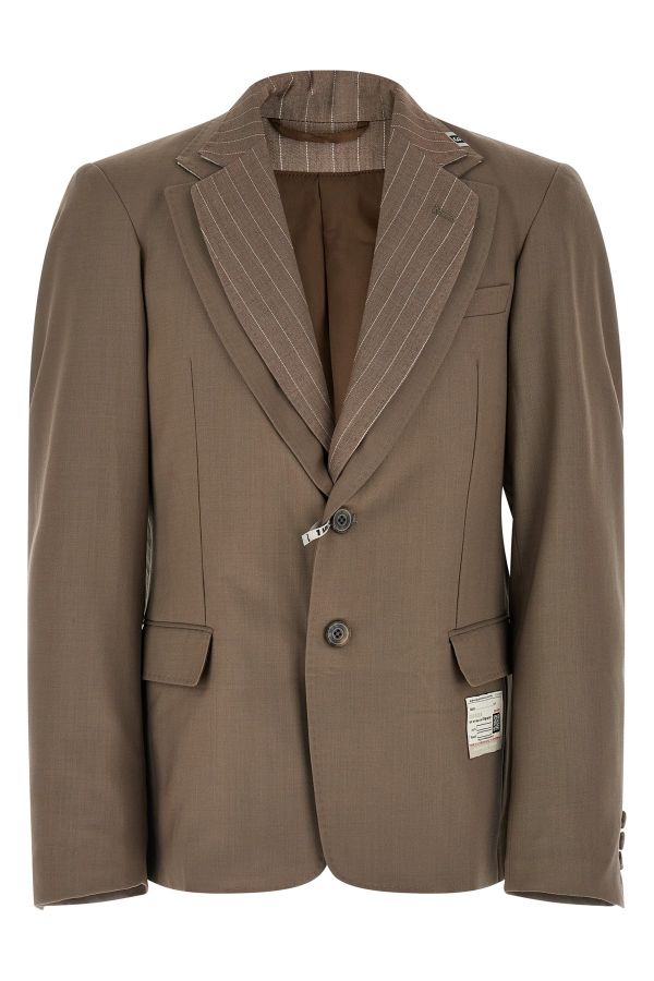  Maison Mihara Yasuhiro Double Layer Lapel Blazer Jacket 