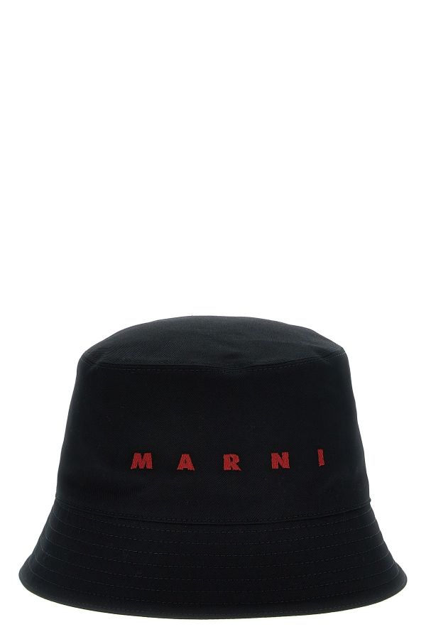  Marni Logo Embroidery Bucket Hat 