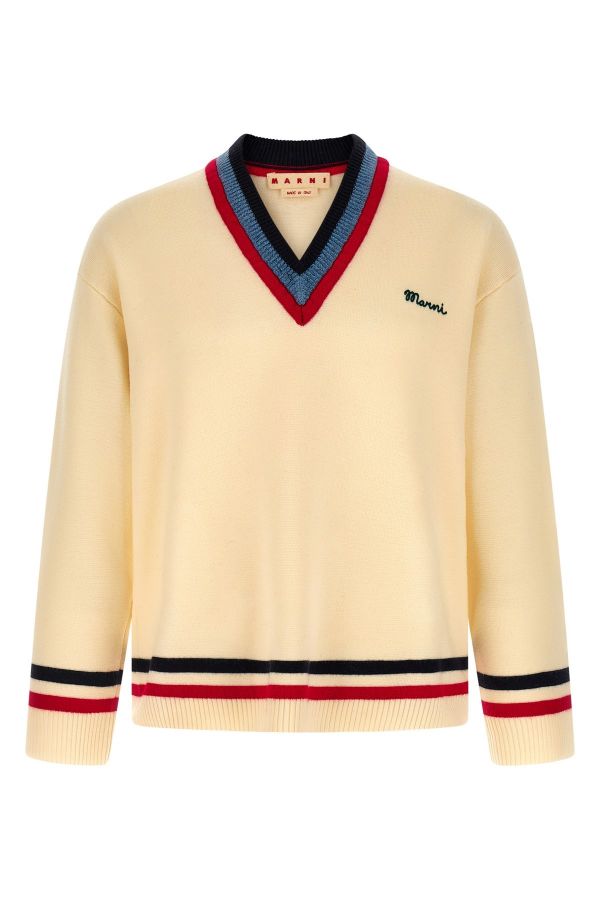  Marni Logo Embroidery Sweater 