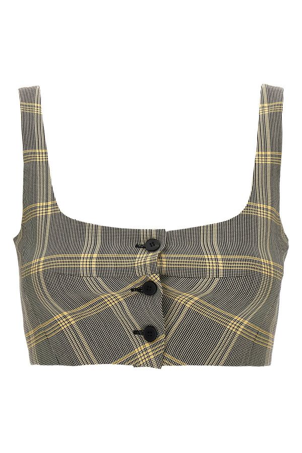  Marni Top Cropped Check 