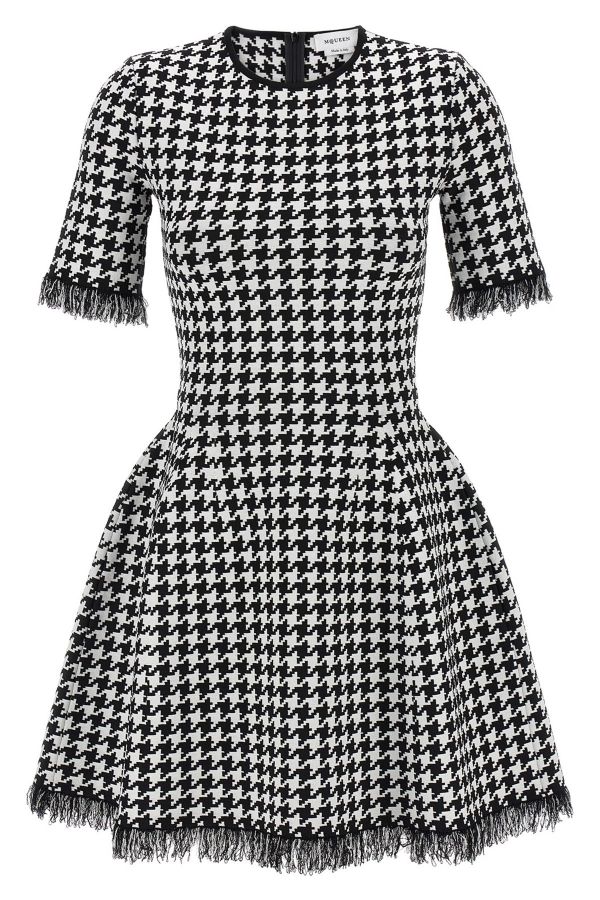  Mcqueen Houndstooth Dress 