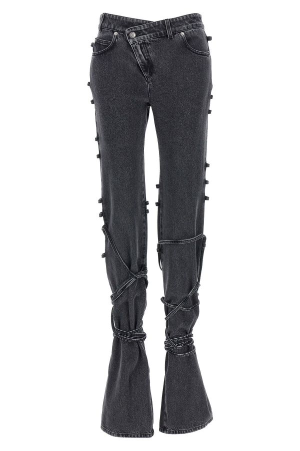  Mcqueen Jeans Asymmetric Closure 