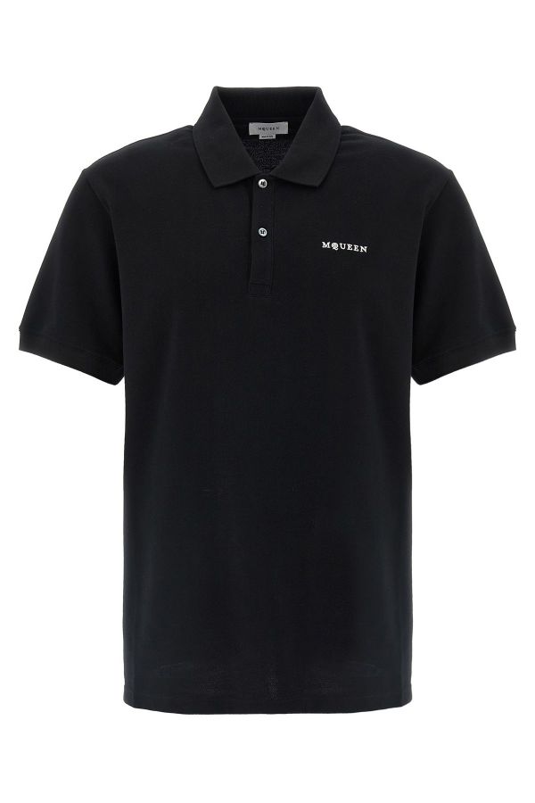  Mcqueen Logo Embroidery Polo Shirt 