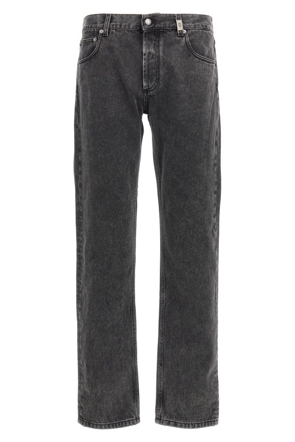  Mcqueen Metal Plate Jeans 