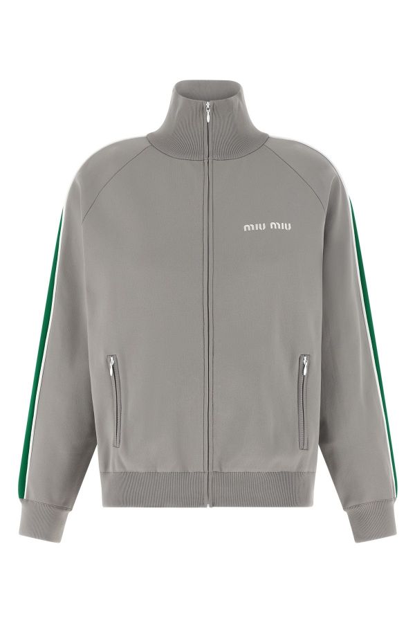  Miu Miu Logo Embroidery Sweatshirt 