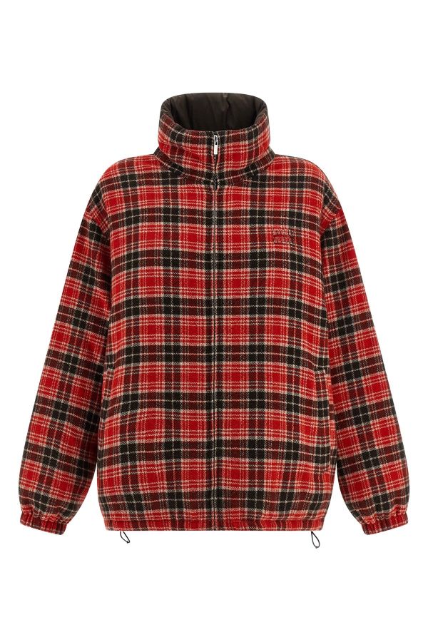  Miu Miu Reversible Front Logo Down Jacket 