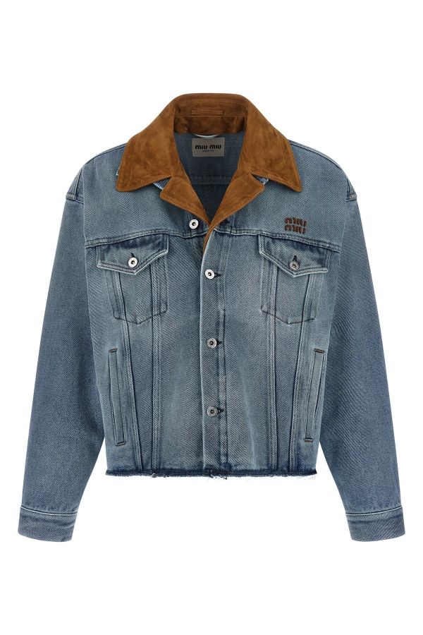  Miu Miu Suede Collar Blouson 