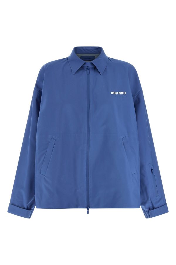  Miu Miu Tech Canvas Windbreaker 