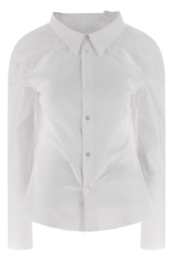  Mm6 Maison Margiela 'numeric Signature Mm6' Embroidered Shirt 