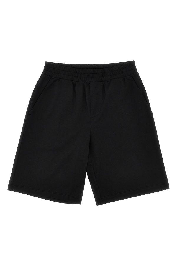  Moncler Enfant Logo Patch Bermuda Shorts 