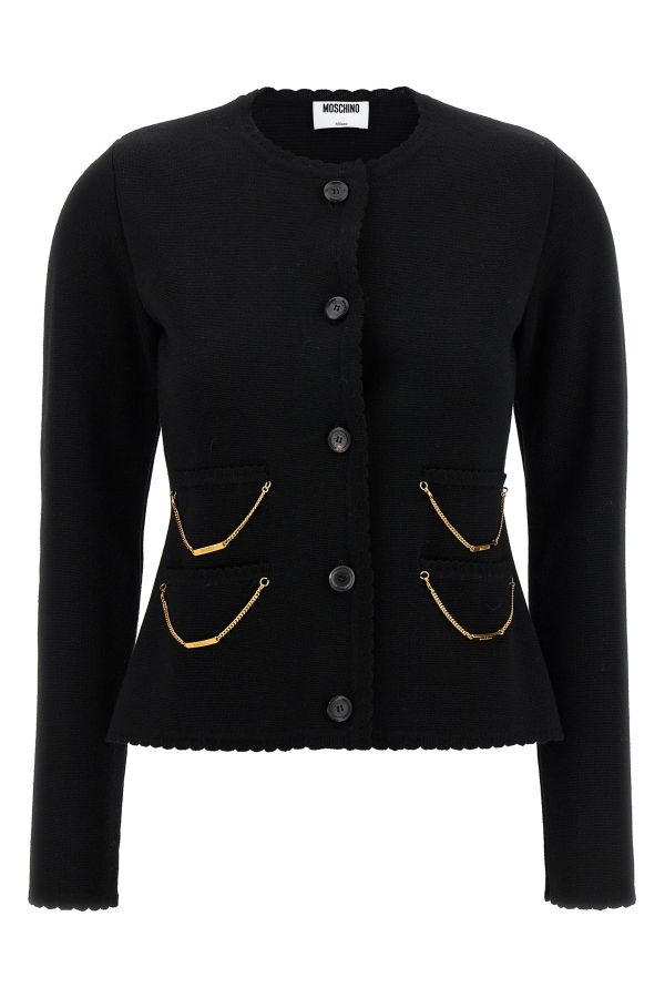  Moschino Chain Cardigan 