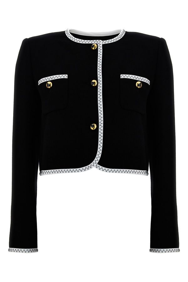  Moschino Crepe Short Jacket 