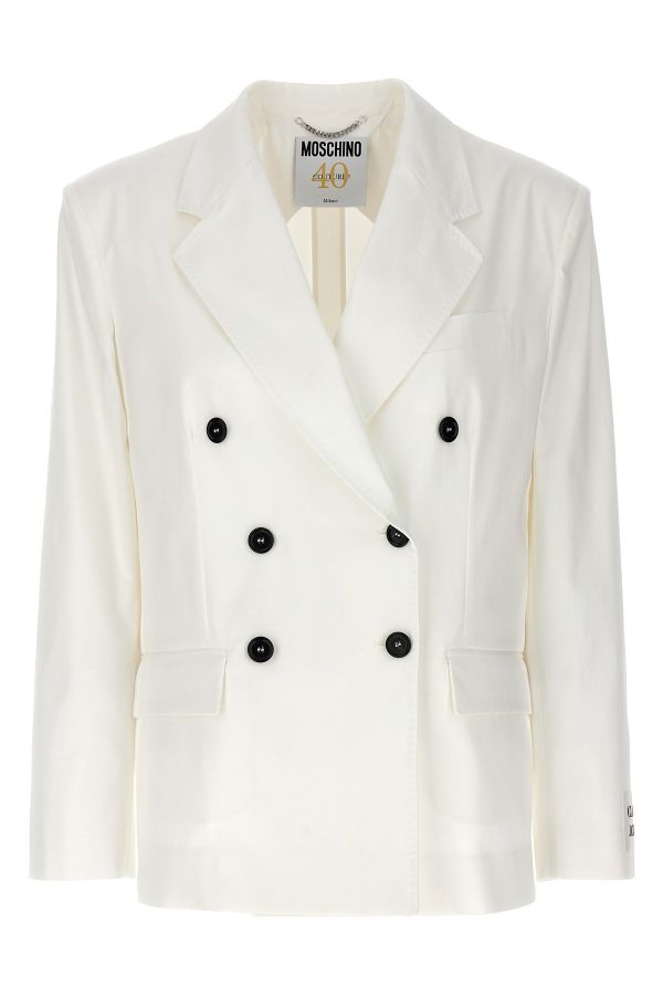  Moschino Double-breasted Blazer 