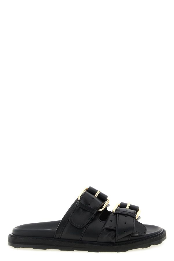  Moschino Double Strap Sandals 
