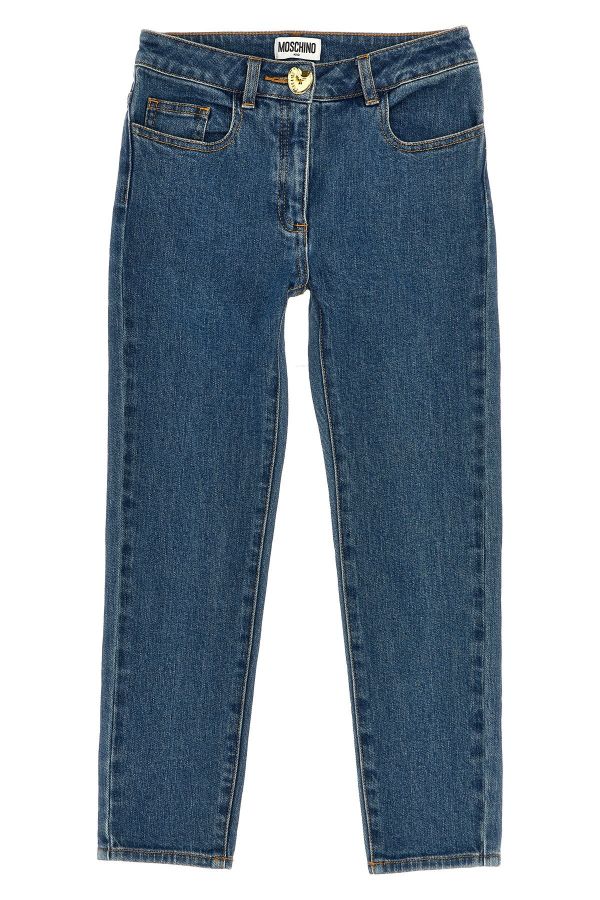  Moschino Kid Teen Button Detail Jeans 