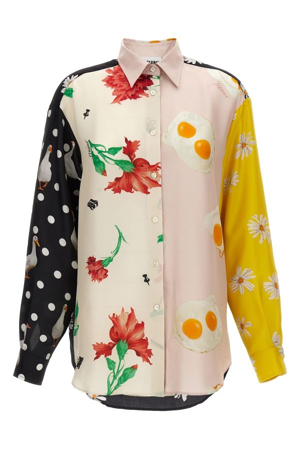  Moschino Patchwork Print Shirt 