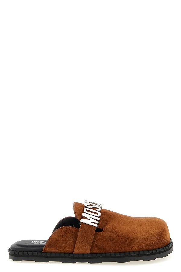  Moschino Suede Sabots 