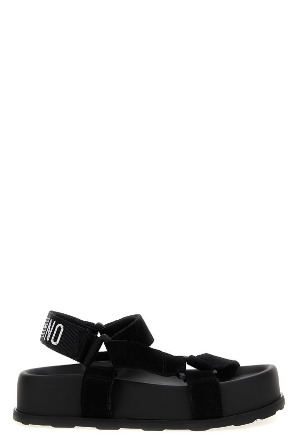  Moschino Suede Sandals 