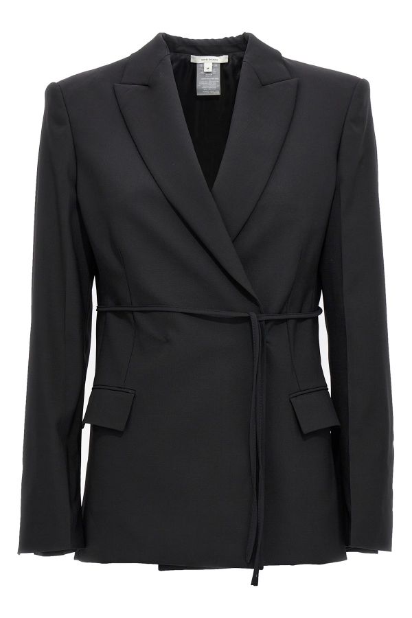  Nensi Dojaka Double Breast Drawstring Blazer Jacket 