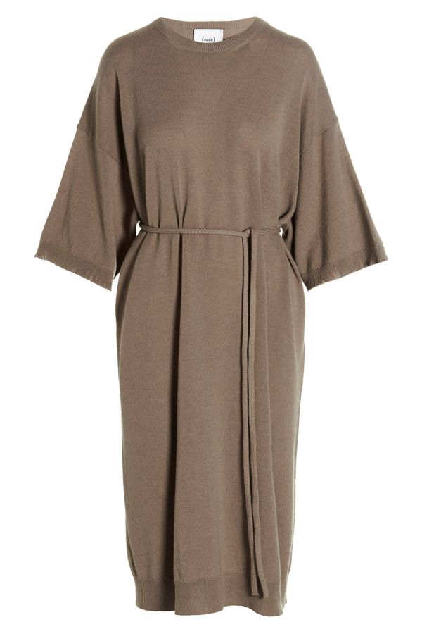  Nude Knit Long Dress 