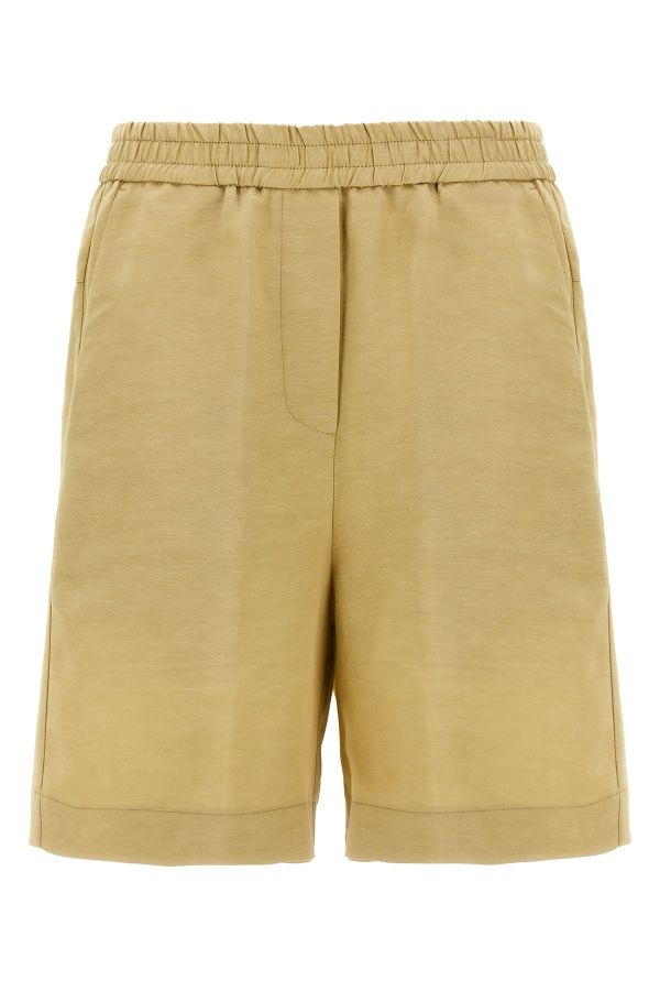  Nude Linen Bermuda Shorts 