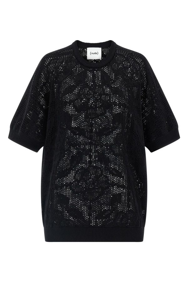  Nude Openwork Cotton Sweater 