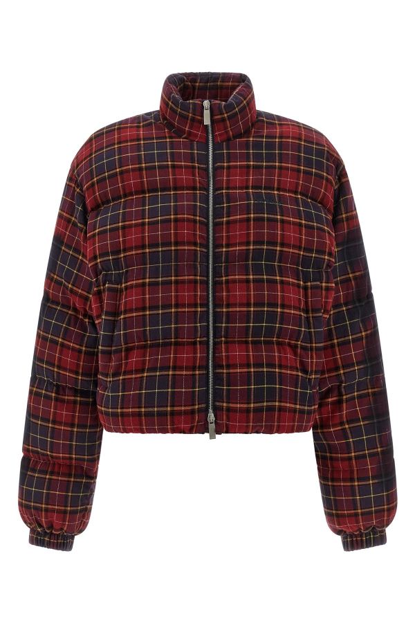  Off-white 'check Flan Arrow Spray' Down Jacket 