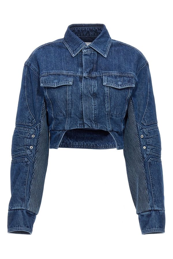  Off-white 'motorcycle' Denim Jacket 