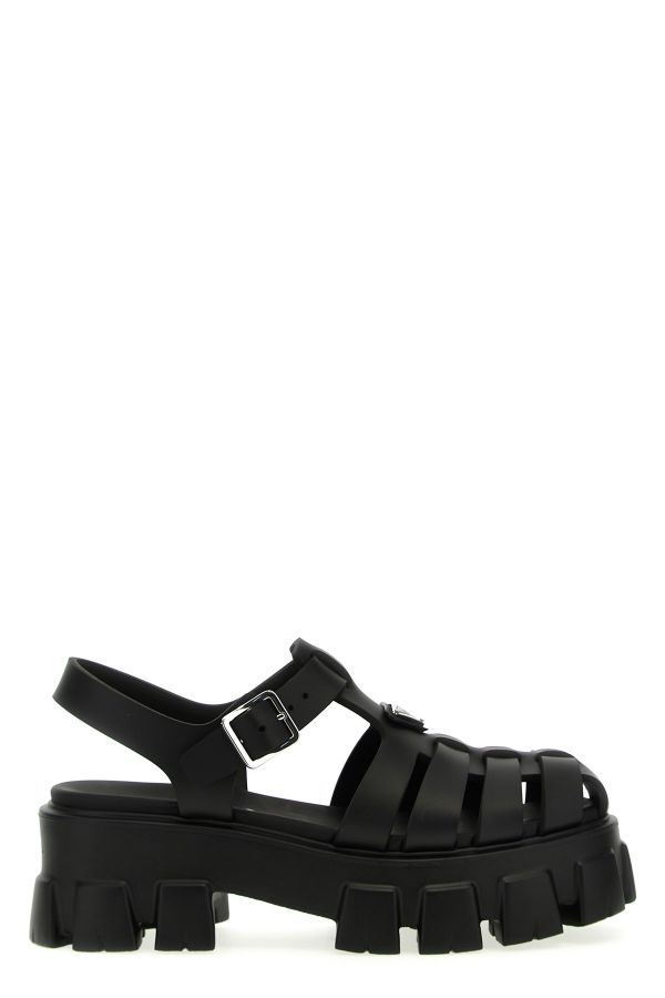  Prada 'cage Monolith' Sandals 