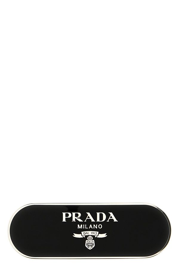  Prada Logo Hair Clip 