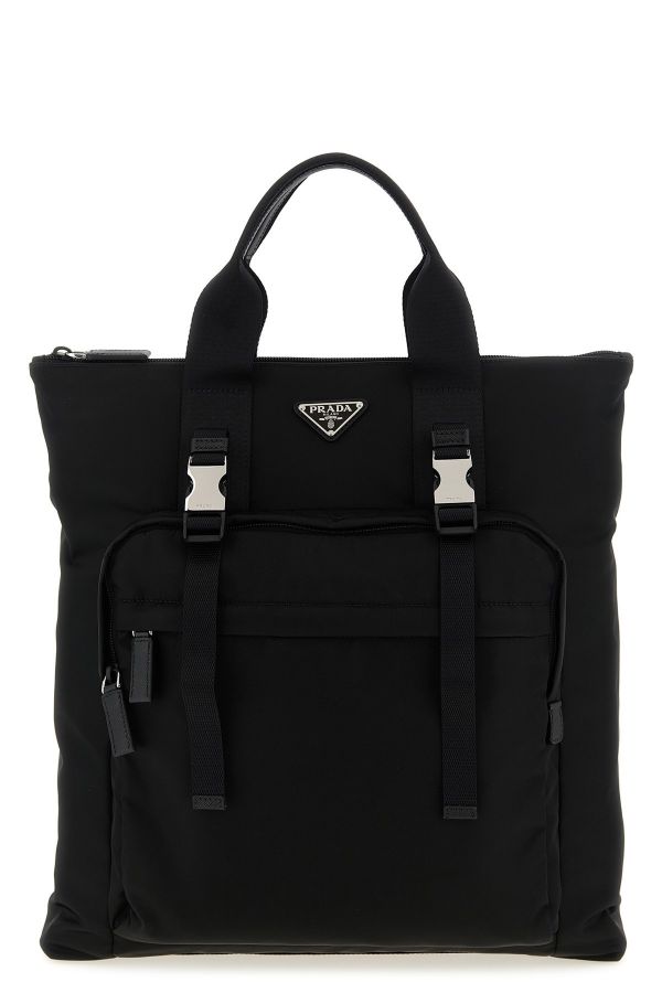  Prada Re-nylon And Saffiano Backpack Shopping Bag 