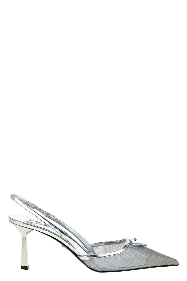  Prada Triangle Logo Slingback 