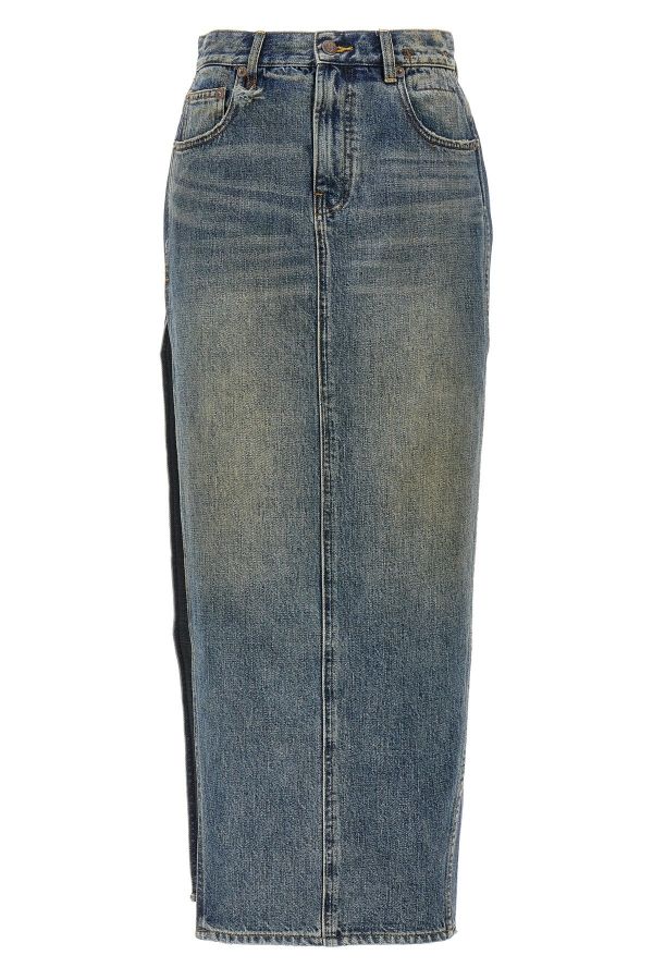  R13 'devon Side Slit' Skirt 