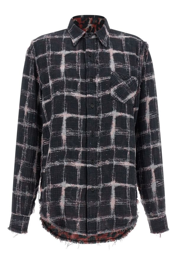  R13 Fringed Hem Reversible Shirt 