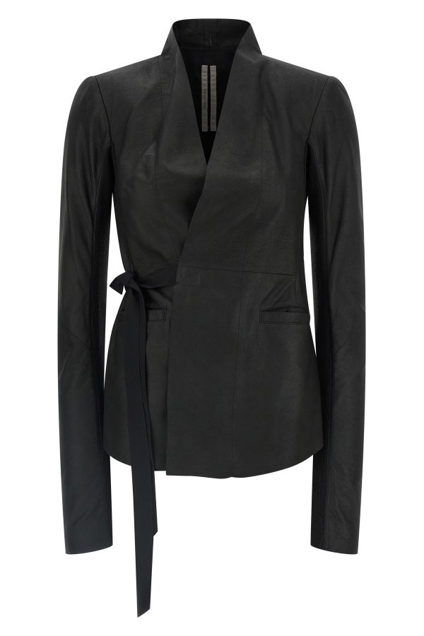  Rick Owens 'hollywood' Leather Jacket 