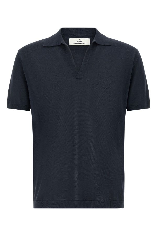 Riviera Project Open Collar Polo Shirt 