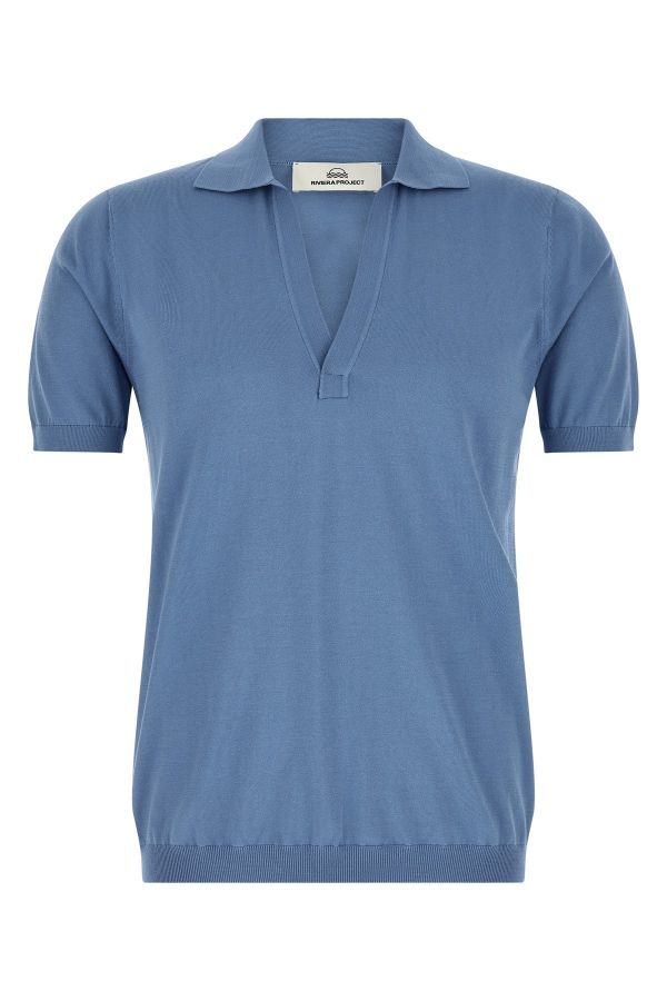  Riviera Project Open Collar Polo Shirt 